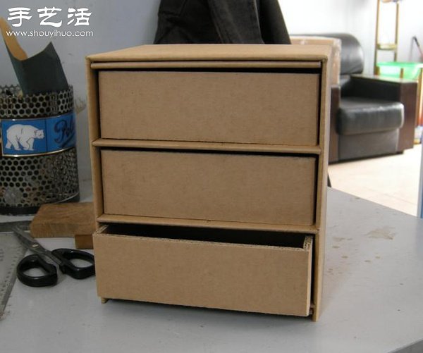 硬纸板废物利用DIY精致收纳柜(图29) 硬纸板废物利用DIY精致收纳柜(图29)