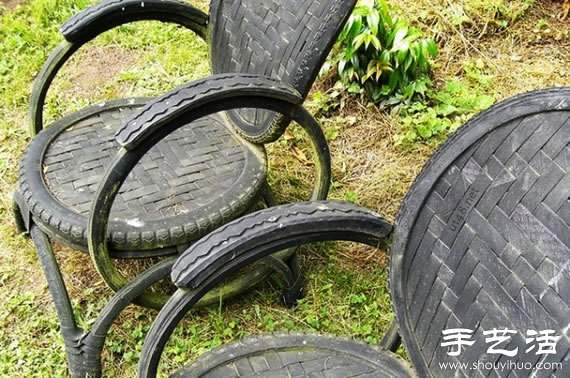 废弃自行车变废为宝手工DIY家居用品(图6) 废弃自行车变废为宝手工DIY家居用品(图6)