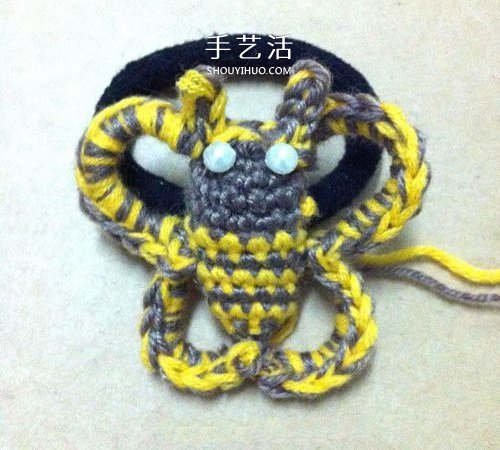 每日勤劳采蜜忙！毛线蜜蜂的钩针编织方法 - 诺云双维造物网