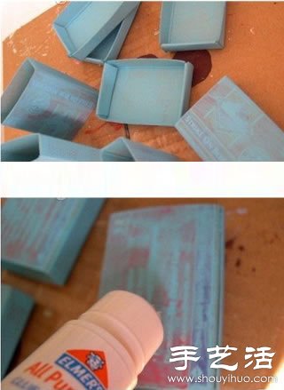 火柴盒废物利用手工制作首饰盒(图2) 火柴盒废物利用手工制作首饰盒(图2)