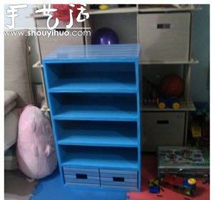 硬纸板DIY手工制作鞋柜的教程 - 诺云双维造物网