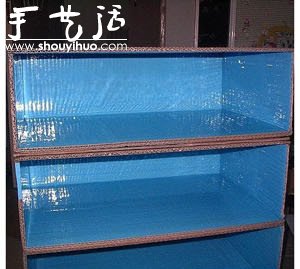 硬纸板DIY手工制作鞋柜的教程(图6)