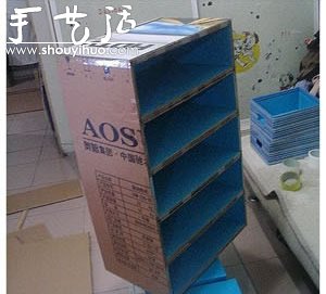 硬纸板DIY手工制作鞋柜的教程(图9)