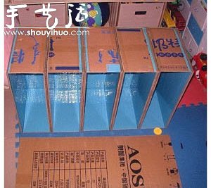 硬纸板DIY手工制作鞋柜的教程(图8)