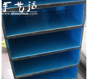 硬纸板DIY手工制作鞋柜的教程(图10)