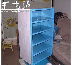 硬纸板DIY手工制作鞋柜的教程(图12)