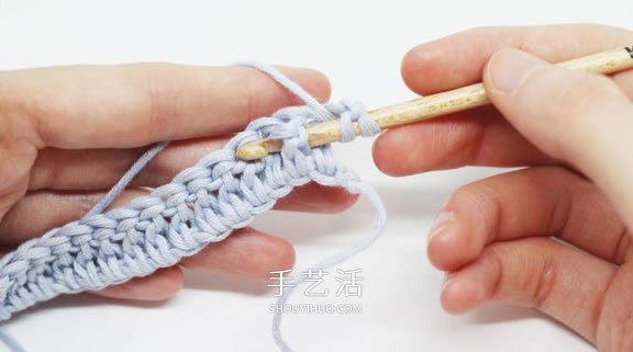 基本钩针罗纹针的钩法图解 帽子手袋都能用上(图4)
