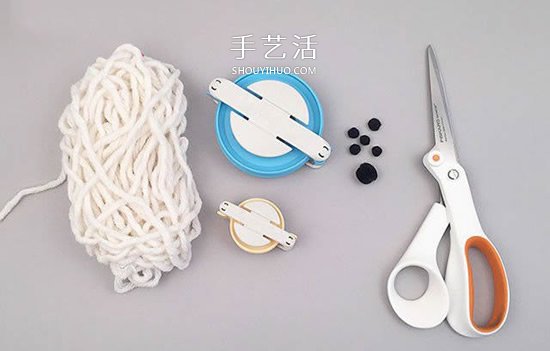 毛线球创意DIY 手工做一只超萌带披风的狗狗(图2)