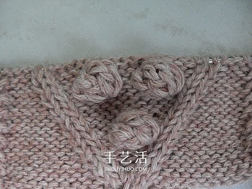 毛衣上的球状花如何编织 玉米长长针编织图解 - 诺云双维造物网