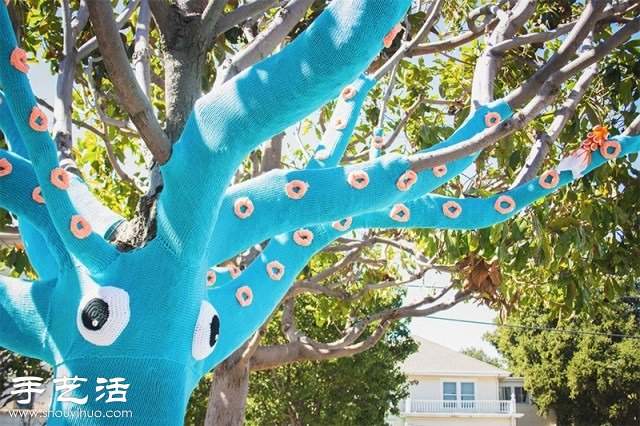 给大树DIY章鱼毛衣 让城市变得亲切美好(图3)