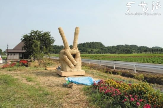 秸秆变废为宝 DIY各种趣味雕塑(图5)