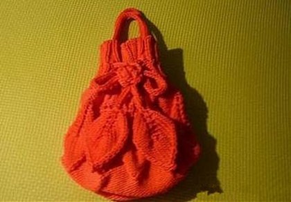 叶子包的编织方法图解 棒针织叶子包的教程(图14) 叶子包的编织方法图解 棒针织叶子包的教程(图14)