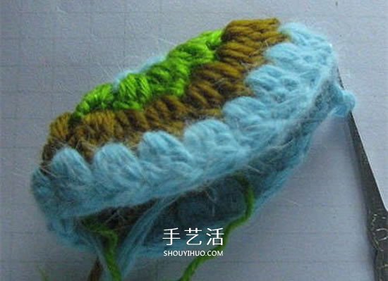 钩针编织小乌龟的方法 手工乌龟玩偶的编法(图6) 钩针编织小乌龟的方法 手工乌龟玩偶的编法(图6)