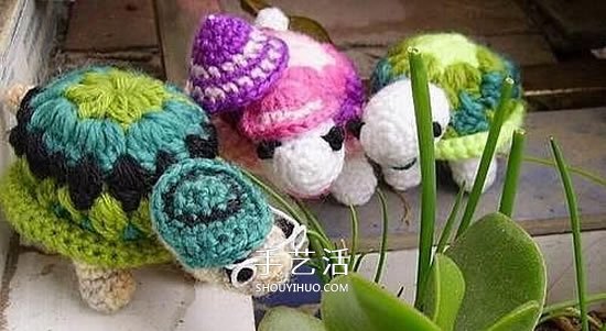钩针编织小乌龟的方法 手工乌龟玩偶的编法 - 诺云双维造物网