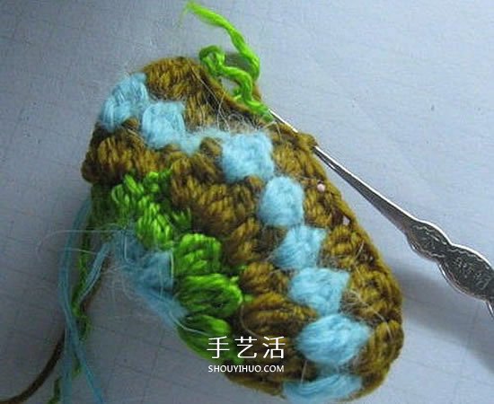钩针编织小乌龟的方法 手工乌龟玩偶的编法(图7) 钩针编织小乌龟的方法 手工乌龟玩偶的编法(图7)