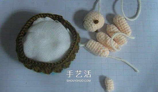 钩针编织小乌龟的方法 手工乌龟玩偶的编法(图12) 钩针编织小乌龟的方法 手工乌龟玩偶的编法(图12)