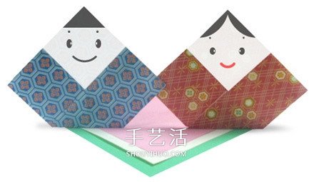 纸娃娃的折法图解教程 折纸娃娃的制作方法(图1) 纸娃娃的折法图解教程 折纸娃娃的制作方法(图1)