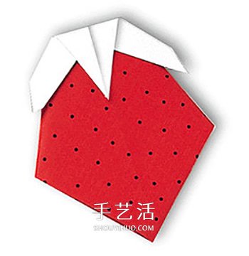 儿童折纸草莓的教程 简单小草莓的折法图解(图1) 儿童折纸草莓的教程 简单小草莓的折法图解(图1)