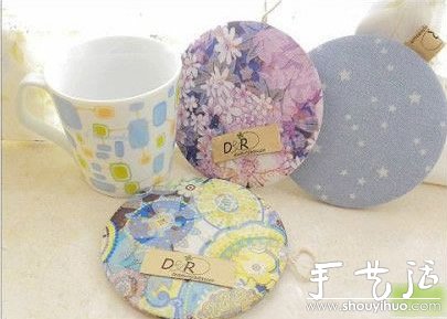 废旧光盘DIY漂亮杯垫 - 诺云双维造物网