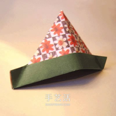 简单又漂亮三角帽折纸 可爱三角帽的折法图解 - 诺云双维造物网