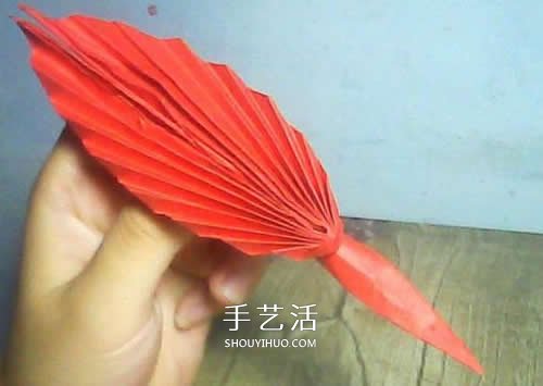 儿童羽毛笔的折法图解 简单折纸羽毛笔教程 - 诺云双维造物网
