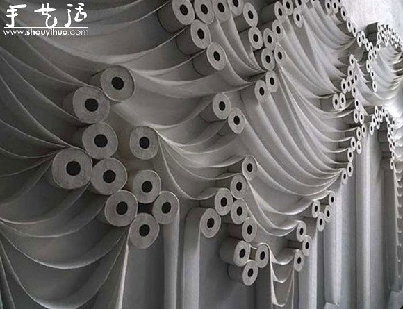 卫生纸筒DIY的惊艳墙饰(图5)
