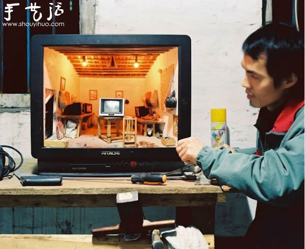 废旧电视里DIY的迷你世界(图4) 废旧电视里DIY的迷你世界(图4)