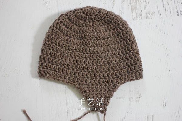 钩针编织儿童飞行员帽子 让孩子实现小小梦想(图3) 钩针编织儿童飞行员帽子 让孩子实现小小梦想(图3)