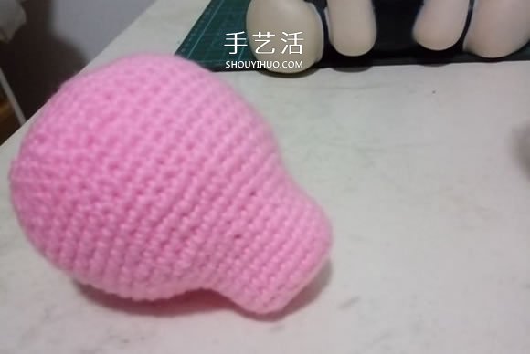 可爱小猪佩奇钩织教程 钩针编织小猪佩奇图解(图6)
