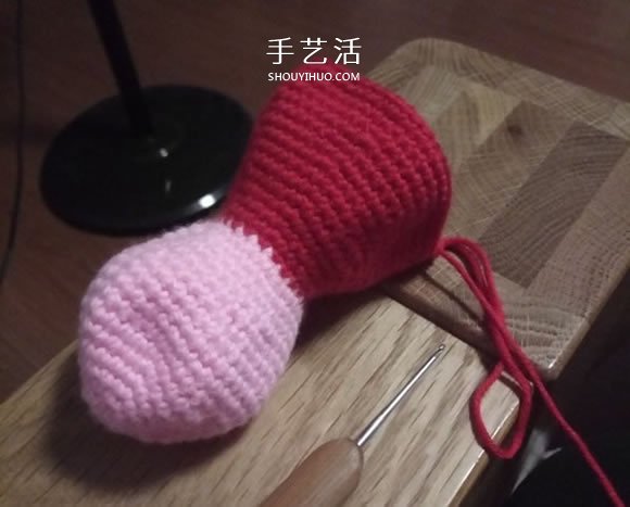 可爱小猪佩奇钩织教程 钩针编织小猪佩奇图解(图8)