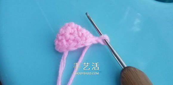 可爱小猪佩奇钩织教程 钩针编织小猪佩奇图解(图11)