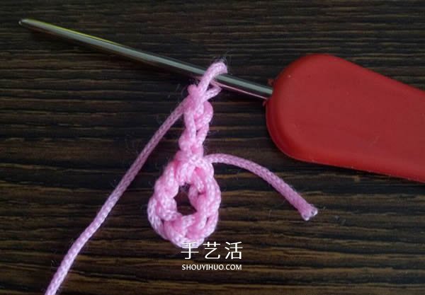 精美花样图案钩织方法 换线多色花样钩法(图4) 精美花样图案钩织方法 换线多色花样钩法(图4)