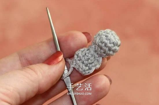 钩织蜻蜓的钩法图解 可用作衣物上的漂亮装饰(图3) 钩织蜻蜓的钩法图解 可用作衣物上的漂亮装饰(图3)