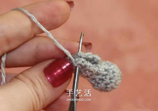 钩织蜻蜓的钩法图解 可用作衣物上的漂亮装饰(图6) 钩织蜻蜓的钩法图解 可用作衣物上的漂亮装饰(图6)