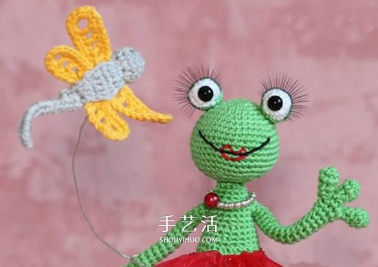 钩织蜻蜓的钩法图解 可用作衣物上的漂亮装饰(图15) 钩织蜻蜓的钩法图解 可用作衣物上的漂亮装饰(图15)