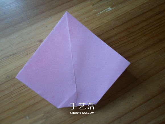 简单易学的折纸蝴蝶结 正方形纸折蝴蝶结折法(图6)
