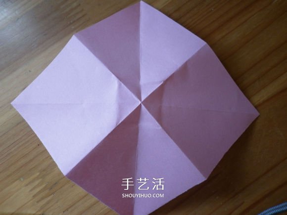 简单易学的折纸蝴蝶结 正方形纸折蝴蝶结折法(图5)