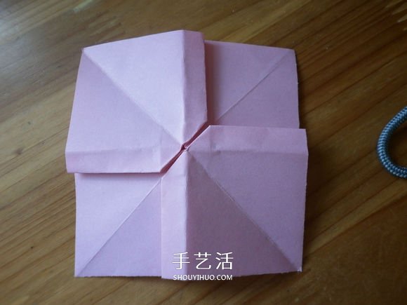 简单易学的折纸蝴蝶结 正方形纸折蝴蝶结折法(图8)