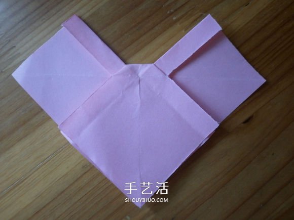 简单易学的折纸蝴蝶结 正方形纸折蝴蝶结折法(图10)