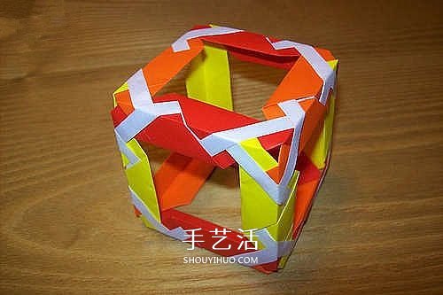 折纸魔方的方法图解 手工立方体方块的折法 - 诺云双维造物网