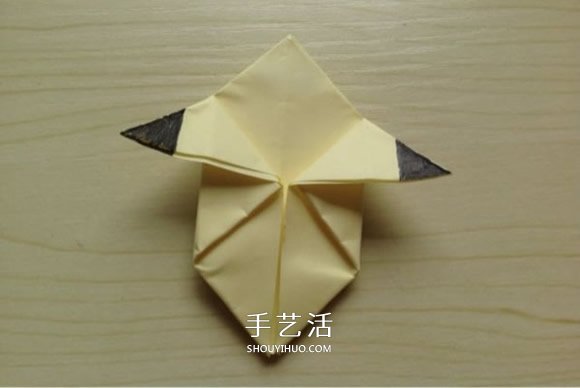怎么折纸皮卡丘的方法 儿童皮卡丘折法图解(图12) 怎么折纸皮卡丘的方法 儿童皮卡丘折法图解(图12)