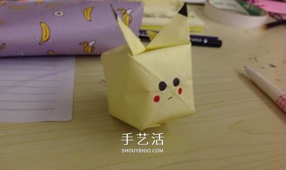怎么折纸皮卡丘的方法 儿童皮卡丘折法图解(图15) 怎么折纸皮卡丘的方法 儿童皮卡丘折法图解(图15)