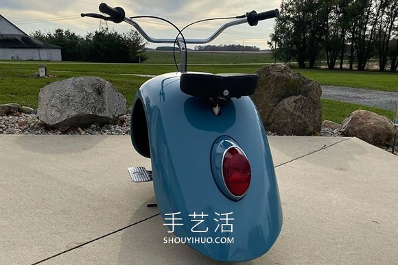 大众甲壳虫汽车DIY改造成迷你摩托车(图1) 大众甲壳虫汽车DIY改造成迷你摩托车(图1)