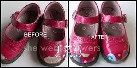 妈妈惊呼不可能!宝宝旧鞋子的翻新改造大全(图3) 妈妈惊呼不可能!宝宝旧鞋子的翻新改造大全(图3)