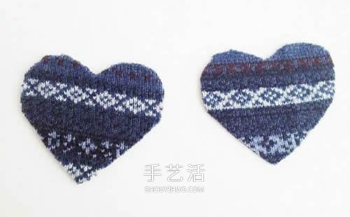 旧毛衣改造教程 DIY手工制作漂亮的爱心挂饰(图1) 旧毛衣改造教程 DIY手工制作漂亮的爱心挂饰(图1)