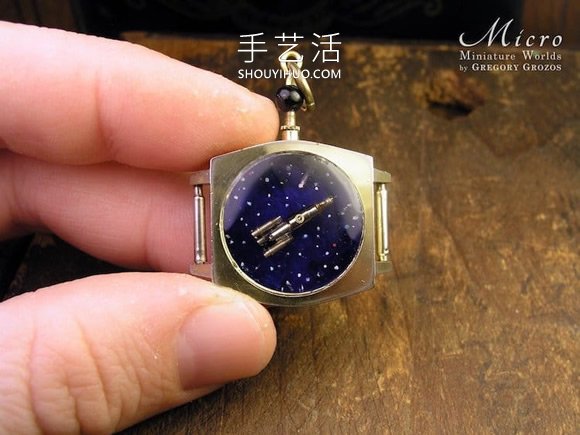 古董怀表化身微型世界！怀旧物件DIY迷你奇幻童话(图8)