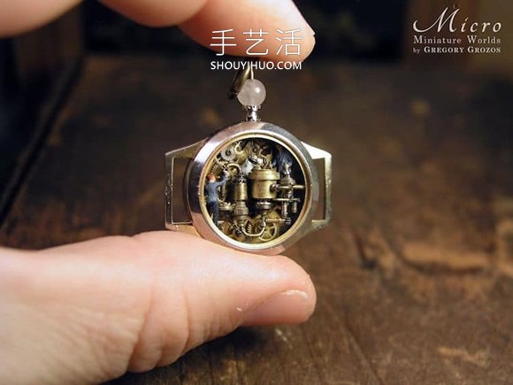 古董怀表化身微型世界！怀旧物件DIY迷你奇幻童话(图13)