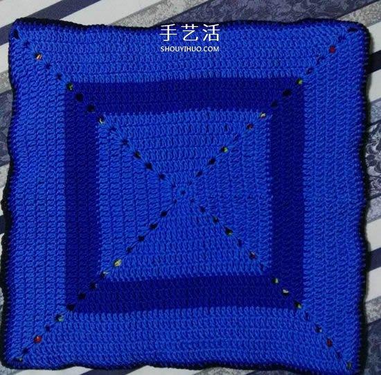 保暖又好看!钩针编织百日菊坐垫的编法图解(图9) 保暖又好看!钩针编织百日菊坐垫的编法图解(图9)
