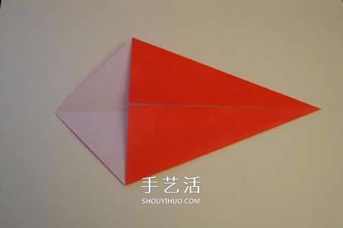 折纸圣诞帽的方法图解 简单圣诞帽的折法步骤(图3) 折纸圣诞帽的方法图解 简单圣诞帽的折法步骤(图3)