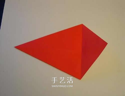 折纸圣诞帽的方法图解 简单圣诞帽的折法步骤(图6) 折纸圣诞帽的方法图解 简单圣诞帽的折法步骤(图6)